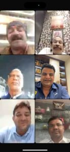 वीडियो कॉन्फ्रेसिंग द्वारा किया मीटिंग 